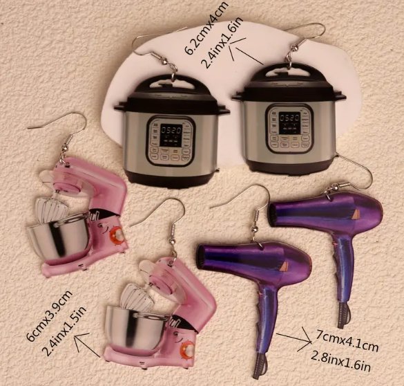 Stud Earrings - Coffee