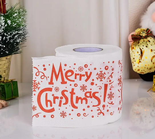 Christmas Print Toilet Paper