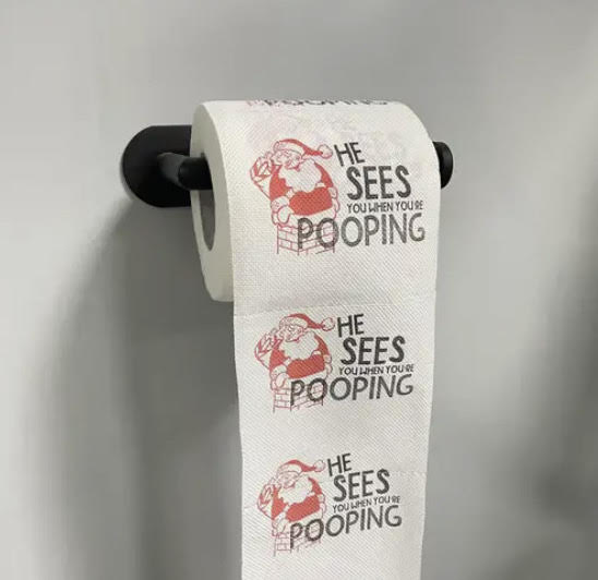 Christmas Print Toilet Paper