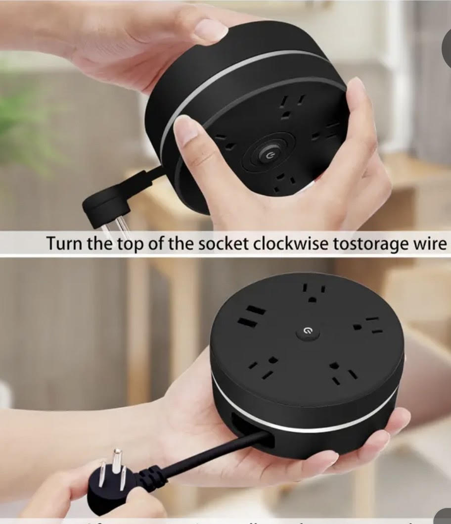 Retractable Travel Power Strip